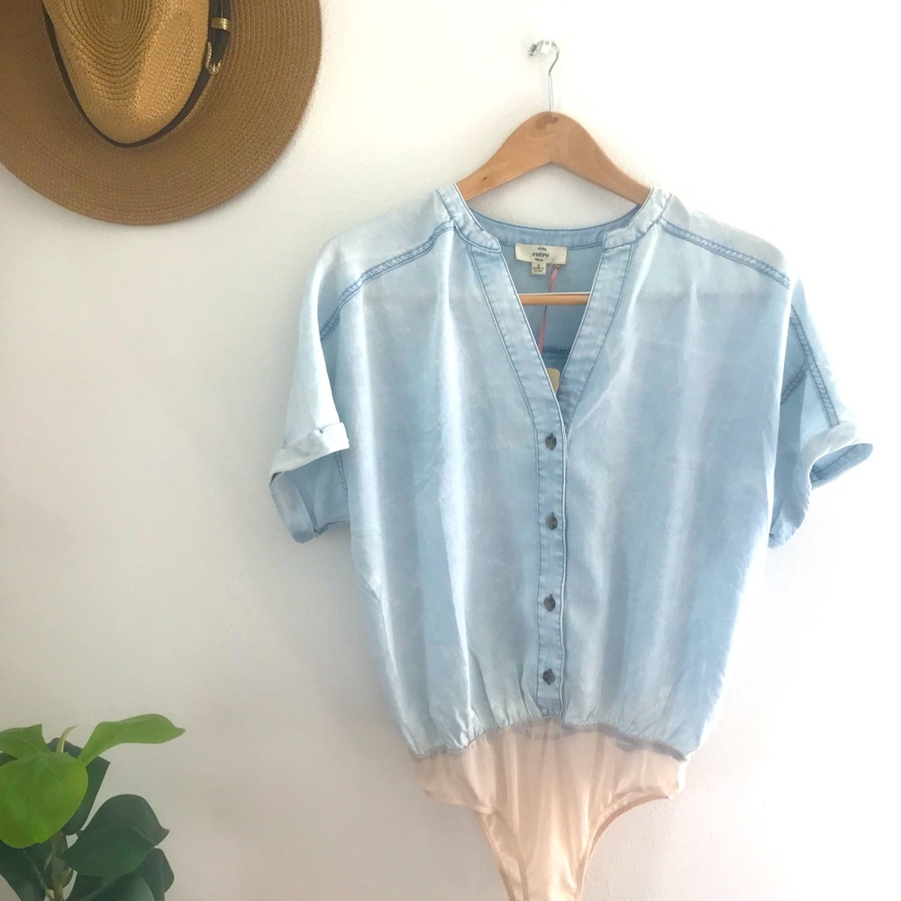 🔥NEW🔥The JORDAN Chambray Bodysuit